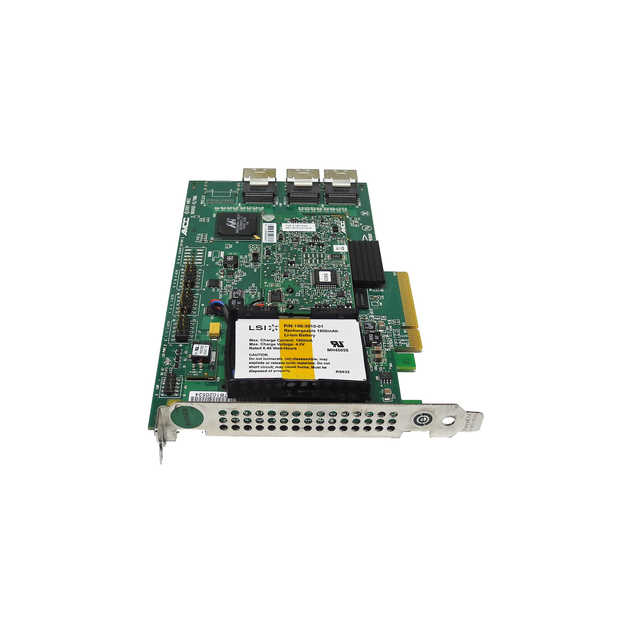 AMCC 3ware 9650SE-12ML 12-Port SAS/SATA RAID Controller 700-3226-00J ...