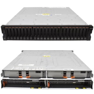 IBM Storwize V7000 Storage 24x SFF 2076-24F 2x 12G SAS Controller 64P8448 14.4TB