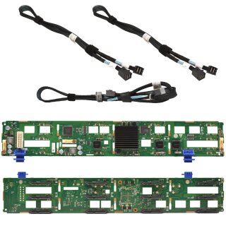 Huawei 12x 3.5 Zoll HDD LFF Backplane BC11THBF 3x SAS Kabel for RH2288H V3