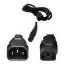 Netzkabel / Power Cord 1,8m C14 - C13 schwarz / black