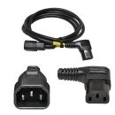 Netzkabel 1,5m C14 - C13 gewinkelt 10A H05VV-F 3x1,0mm...