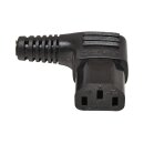 Netzkabel 1,5m C14 - C13 gewinkelt 10A H05VV-F 3x1,0mm schwarz