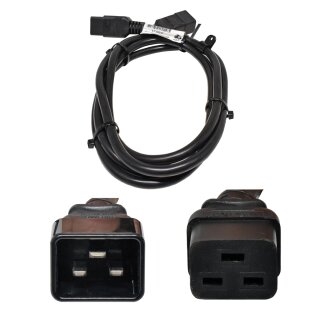 Netzkabel 2,5m C20 - C19 IBM 00N7701 16A H05VV-F 3G2.5mm