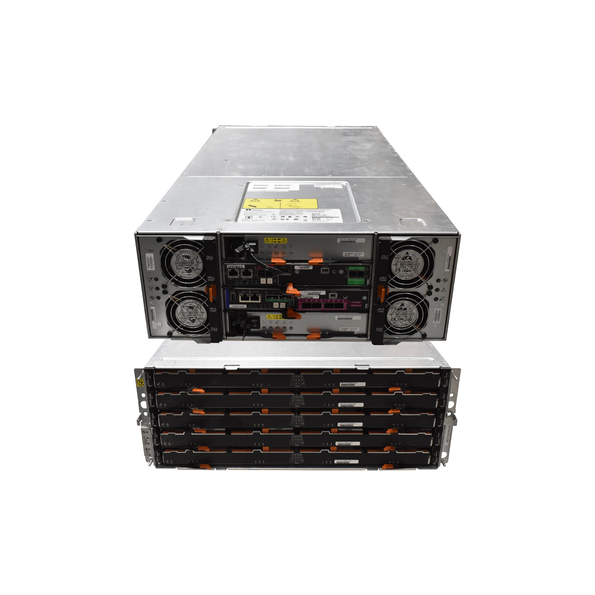 NetApp DE6600 Disk Shelf 60x HDD PL22536922A 1750W PSU 4U 2x