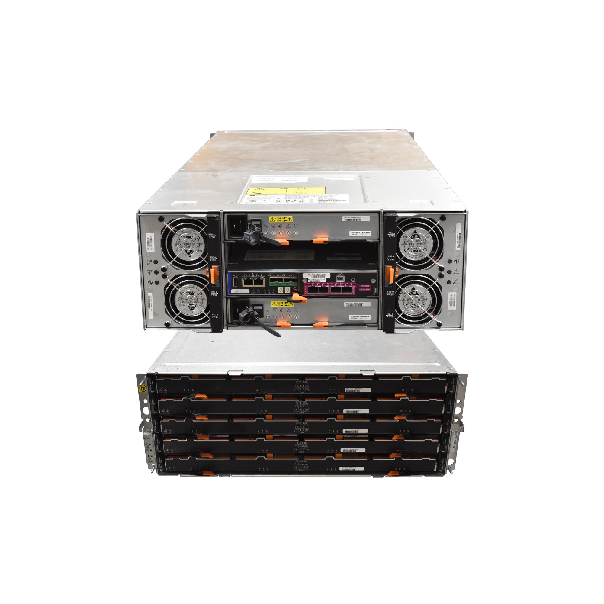 NetApp DE6600 Disk Shelf 60x HDD PL22536922A 1750W PSU 4U 1x