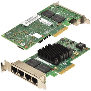 Oracle 350-T4 4-Port PCIe x4 Gigabit Ethernet Network Adapter G13021 7070195 LP