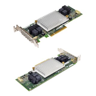 Adaptec ASR-81605ZQ 12Gb SAS 1GB Cache PCIe x8 RAID Controller TCA-00351-01-B Low-Profile