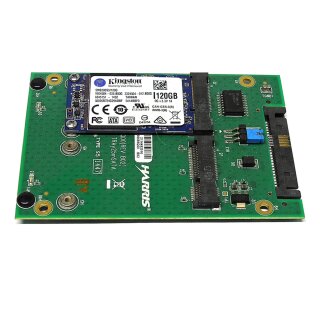 Harris MA410 2x mSATA SSD- 2.5” SAS Converter Adapter + Kingston 120GB mSATA SSD