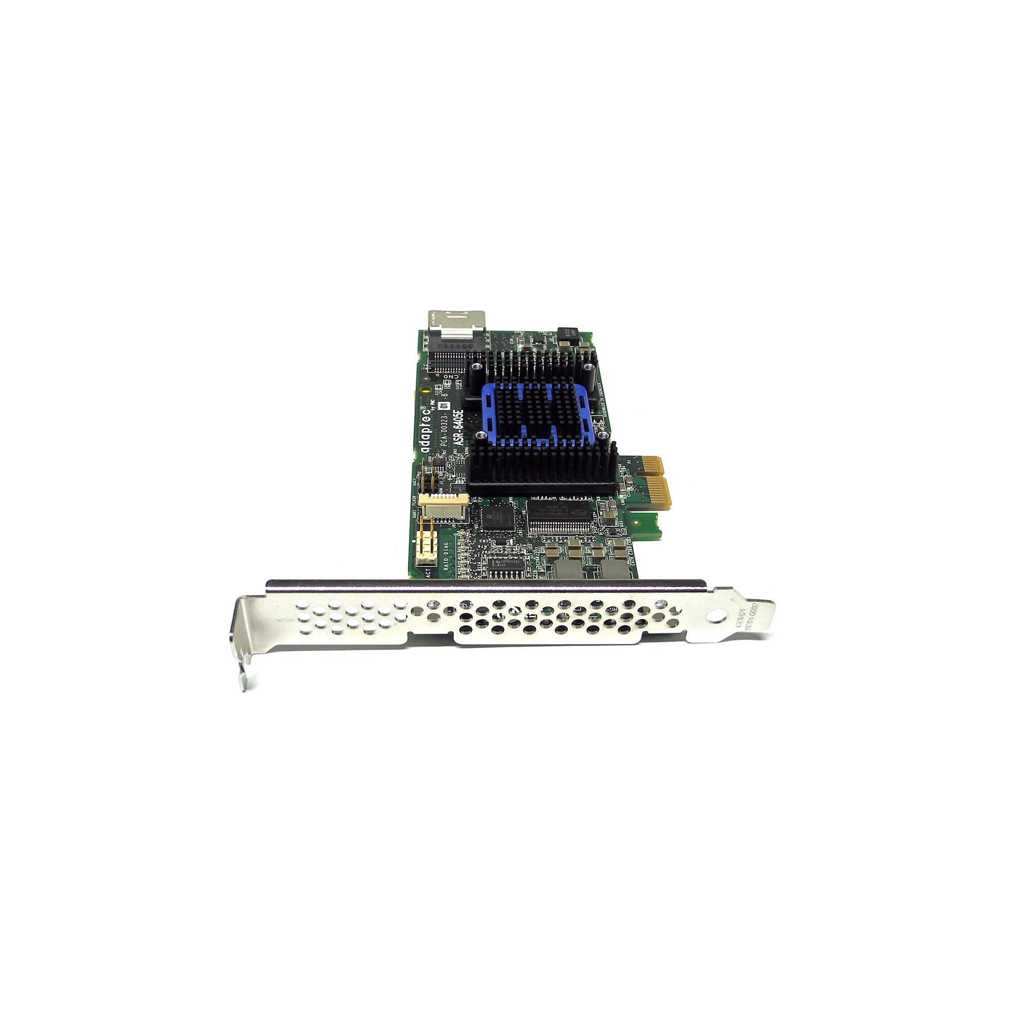 Adaptec ASR6405E 128MB 6Gb PCIe x1 SAS/SATA RAID Controller FP + SAS