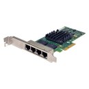 Intel I340-T4 4-Port PCIe x4 Gigabit Ethernet Netzwerkkarte E1G44HTG1P20 111-01034 FP