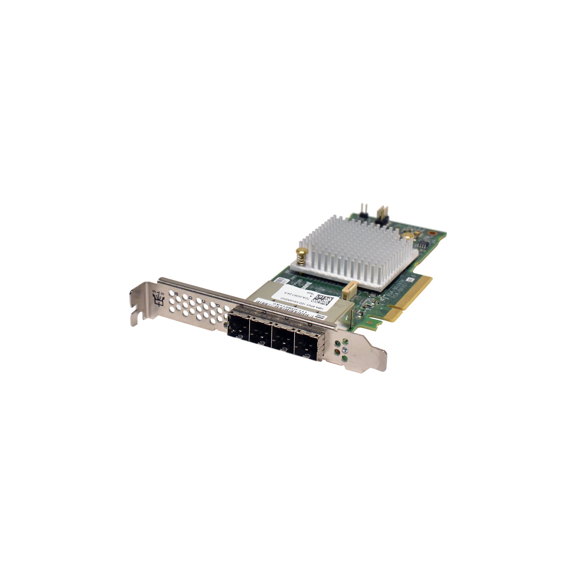 Netapp Interconnect Hba NetApp HBA 4-Port 12G MiniSAS HD PCIe x8 Host Bus Adapter 111-03801+A0 ...