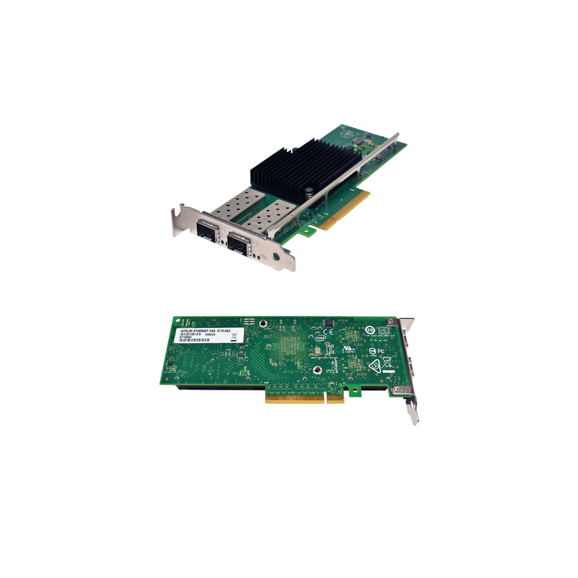 Dell Intel X710-DA2 FC Dual-Port 10GbE PCIe X8 Converged Network Adapter 0y5m7n Fp~2