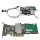 Dell LSI Raid Controller L3-25121-74B 003NDP + Interposer Card + BBU auf Halterung + SAS/3xSATA Kabel LP