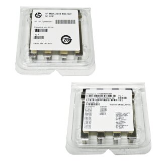 HP Original 4x MSA 2040 8Gb SW FC SFP Transceivers 717875-001 720998-001 OVP