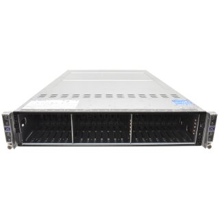 Nutanix 4 Node Server NXS2U4NS24G600 no Node 2x PSU 2090W CSE-217B 24x SFF Caddy