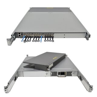 HP SN3000B 16 GB Switch HPE SN3000B 24/12 FC QW937A + Plenum Module + 14 GBICs 12 akt. Ports