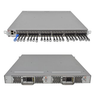 Brocade 6510 NA-6510-24-8G-R 80-1005551-04 16G FC Switch 48 akt. Ports + 48 x 16G mini GBICs