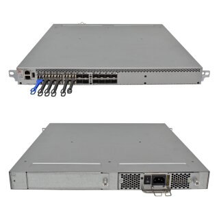 Brocade 6505 NA-6505-12-16G-MC-1R 80-1008310-02 SAN FC Switch 12 akt. Ports + 12x 16G mini GBICs