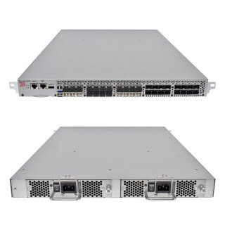 Brocade 5100 NA-5120-0008 80-1001589-12 FC Switch 24 akt. Ports + 24x mini GBICs