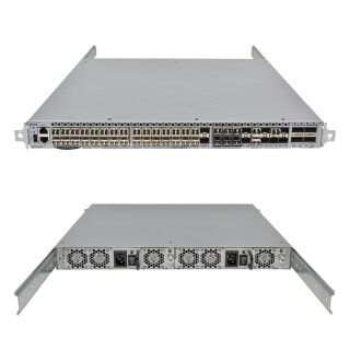 EMC VDX-6740B EM-VDX6740-24-F 100-652-880-00 10G 52 Port FC Switch + 39x mini GBICs