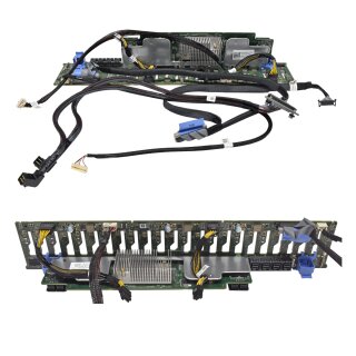 Dell 0PGP6R 02RRVJ SAS Expansion Board + Backplane 24x 2.5” für PowerEdge R730XD +Cable