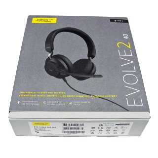 Jabra Evolve2 40 MS Stereo USB-C Business-Headset neu OVP 24089-999-899