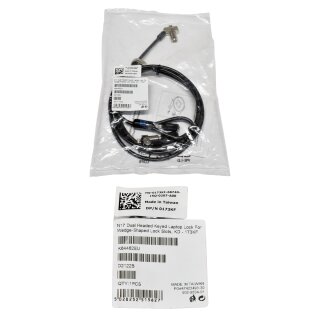 Dell Kensington N17 Dual Headed Laptop Lock for Wedge-Shaped Lock Slots 0173KF 173KF 1,8m + 2 Schlüssel !! Neu, OVP !!
