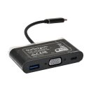 StarTech CDP2VGAUACP USB-C auf VGA Multifunktions-Adapter mit USB-A Port und Power Delivery
