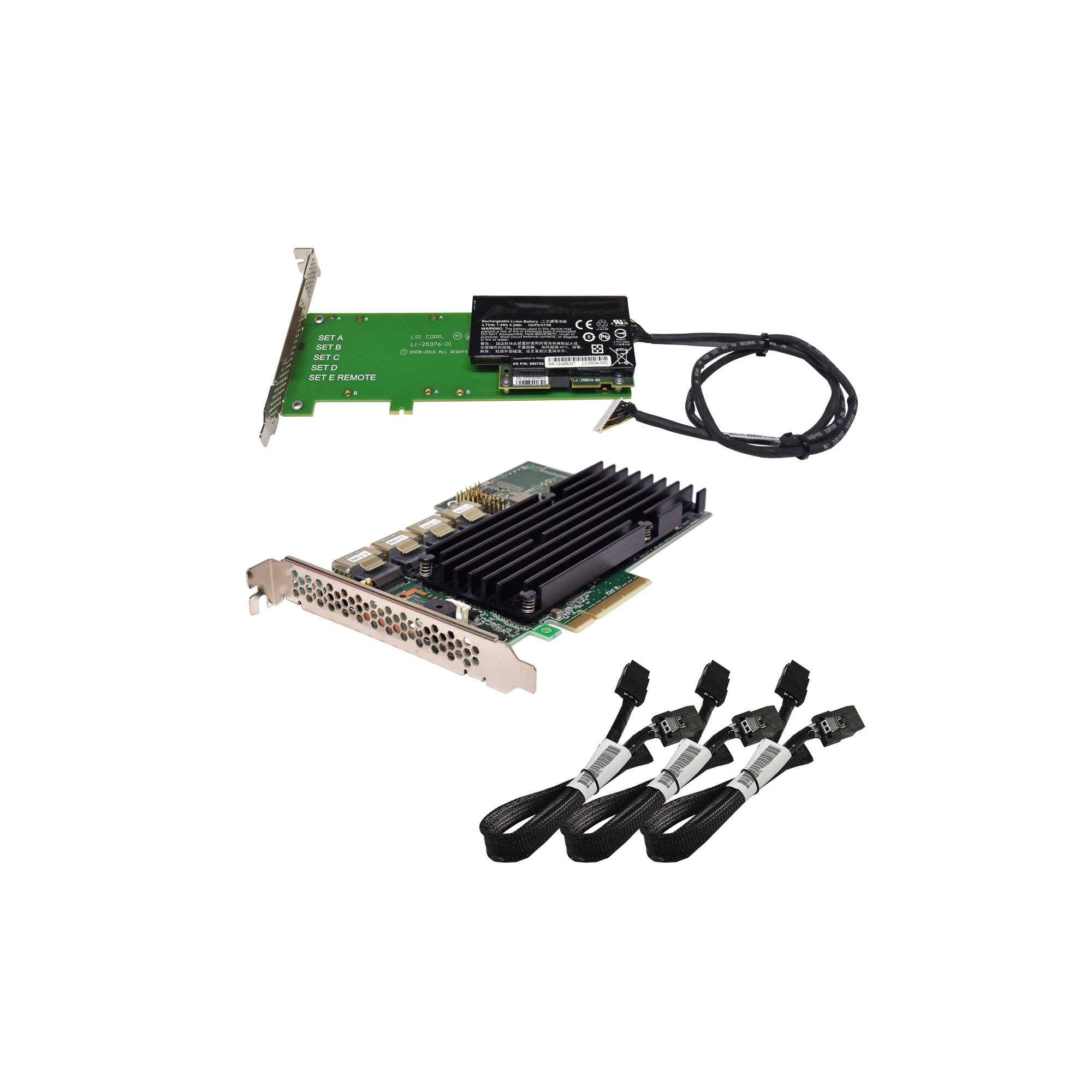 LSI MR SAS 9260-16I L3-25243-20D 16-Port 6 Gbps SATA SAS PCIe 2.0 x8 ...
