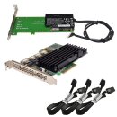 LSI MR SAS 9260-16I L3-25243-20D 16-Port 6 Gbps SATA SAS PCIe 2.0 x8 RAID Controller Card + BBU 3x SAS Kabel