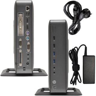 HP t620 PLUS + Thin Client GX-420CA 2GHz 4GB RAM no SSD DMS 1x Fuß 1x Netzteil