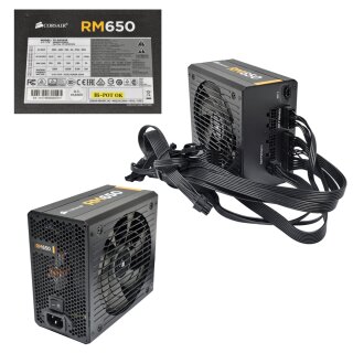 Corsair RM650 80 Plus Gold Modular 650W PSU / Netzteil 75-001936 CP-9020054 + Kabel