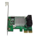 StarTech PEXSAT34RH 4-Port PCIe x2 SATA 6Gb RAID Controller + 4x SATA Kabel