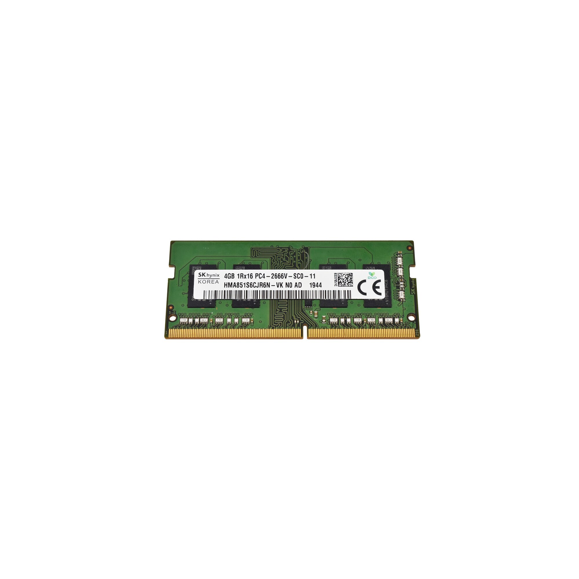 SK Hynix 4GB 1Rx16 PC4-2666V-SC0-11 HMA851S6CJR6N-VK SO-DIMM RAM ...