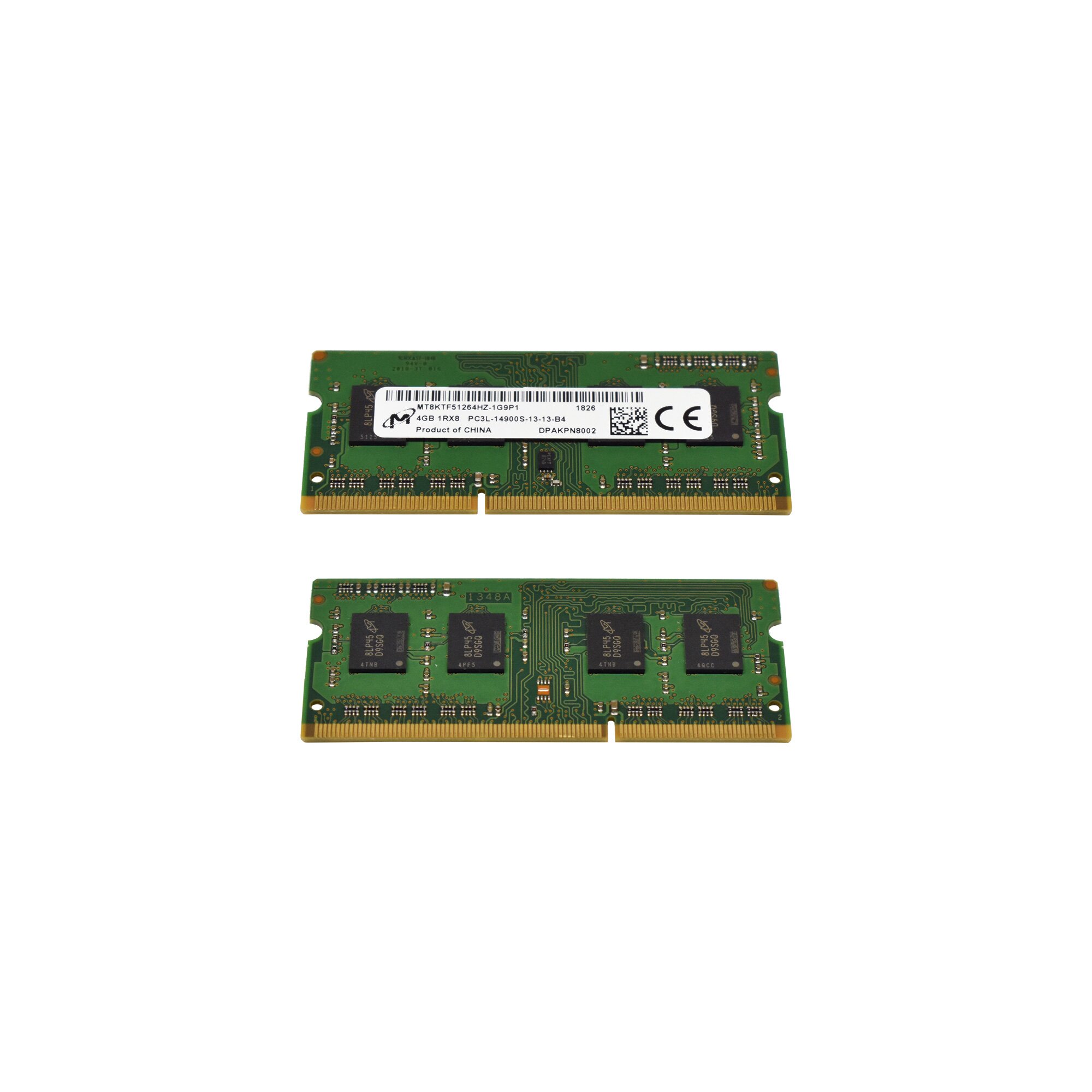 Micron NOTE用 4GB PC3L-14900S MM 4枚SET 計16GB 動作OK 郵便可