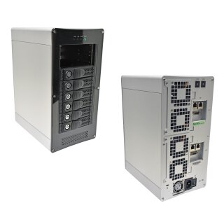 Rasco NA760B 8-Bay Tower Hot-Swap SATA Gehäuse + 6 Caddys