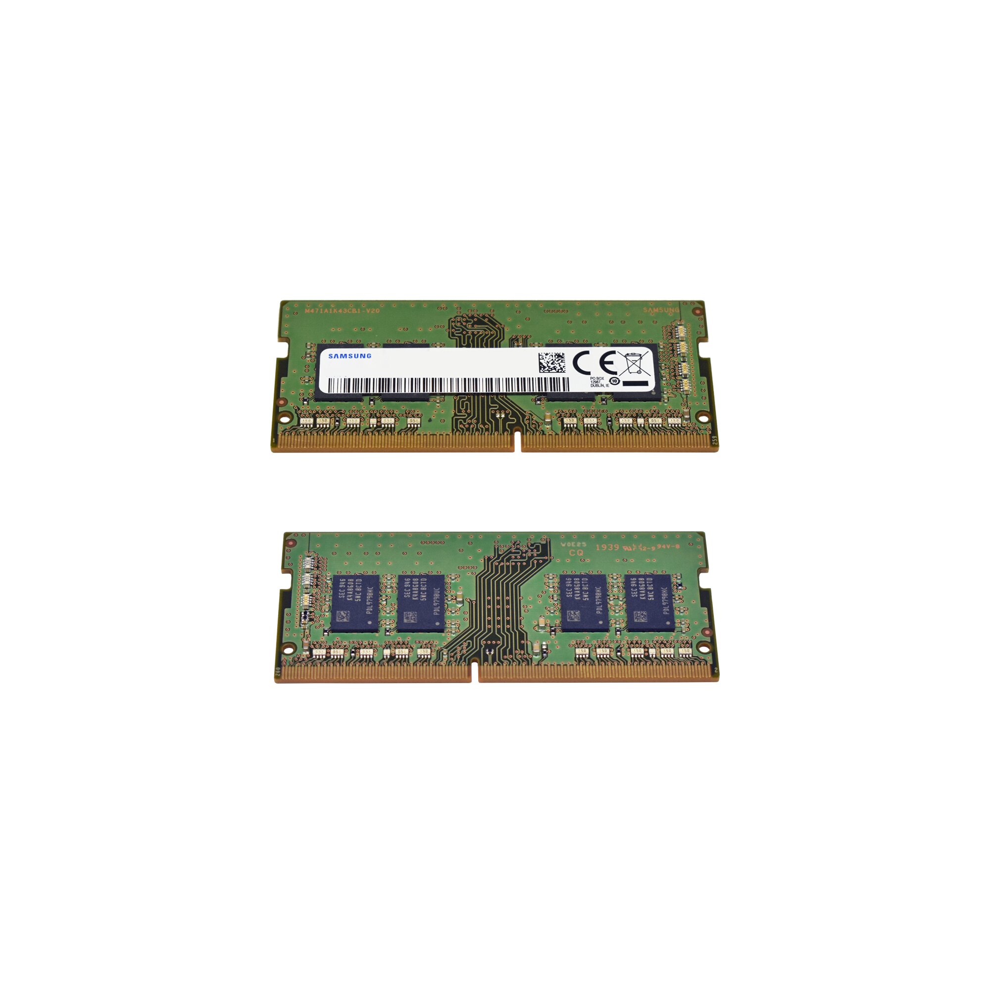 Samsung 8GB 1Rx8 PC4-2400T M471A1K43BB1-CRC SO-DIMM Piospartslap