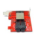 StarTech A188-00B Dual-Port 12Gb SAS Converter SFF-8643 / SFF-8644 + SAS Kabel