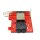 StarTech A188-00B Dual-Port 12Gb SAS Converter SFF-8643 / SFF-8644 + SAS Kabel