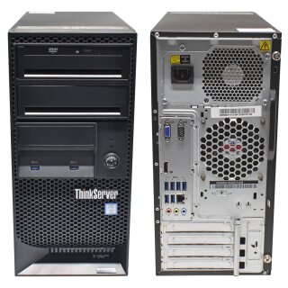 Lenovo ThinkServer TS150 Tower Server Intel E3-1225 v6 3.30 Lenovo ThinkServer TS150 Tower Server Intel E3-1225 v6 3.30