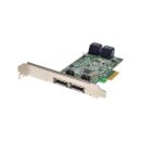 Dawicontrol DC-624e RAID 6-Port 6 GBit/s PCIe 2.0 x2 RAID Controller FP +2 SATA Kabel
