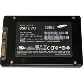 Samsung 850 EVO 500GB 2.5" 6G SATA SED SSD MZ-75E500 MZ7LN500