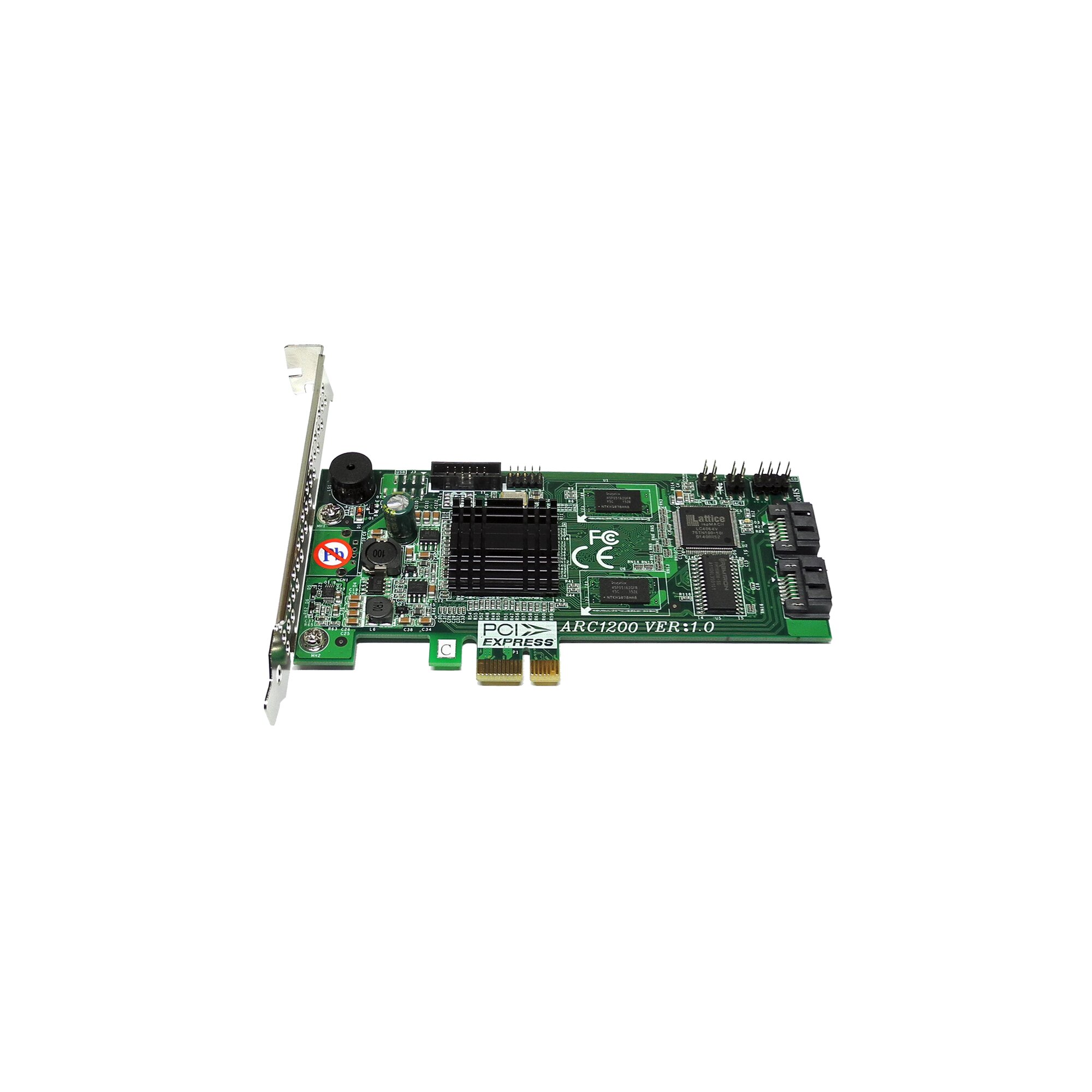 Areca ARC1200 DualPort 3 Gb/s SATA RAID Controller PCIExpress x1 FP
