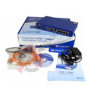 Check Point UTM-1 Edge X Internet Security Appliance SBX-166LHGE-5 NEU NEW OVP