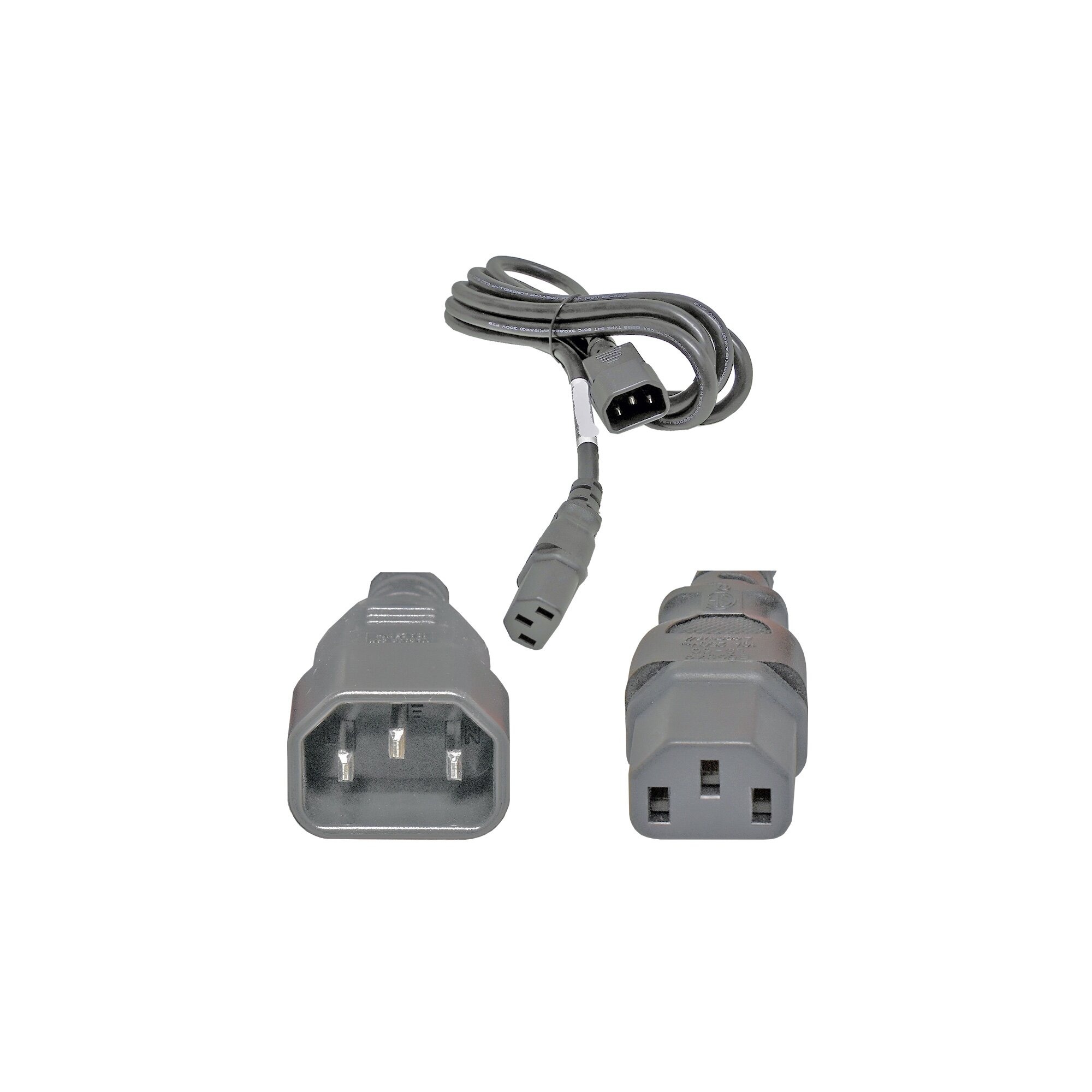 Netzkabel 0,6m C14 - C13 HP 142263-013 10A H05VV-F 3G1.0mm grau