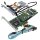 AMCC 3ware 9650SE-4LPML SATA-RAID Controller 700-3260-10D +BBU+Kabel