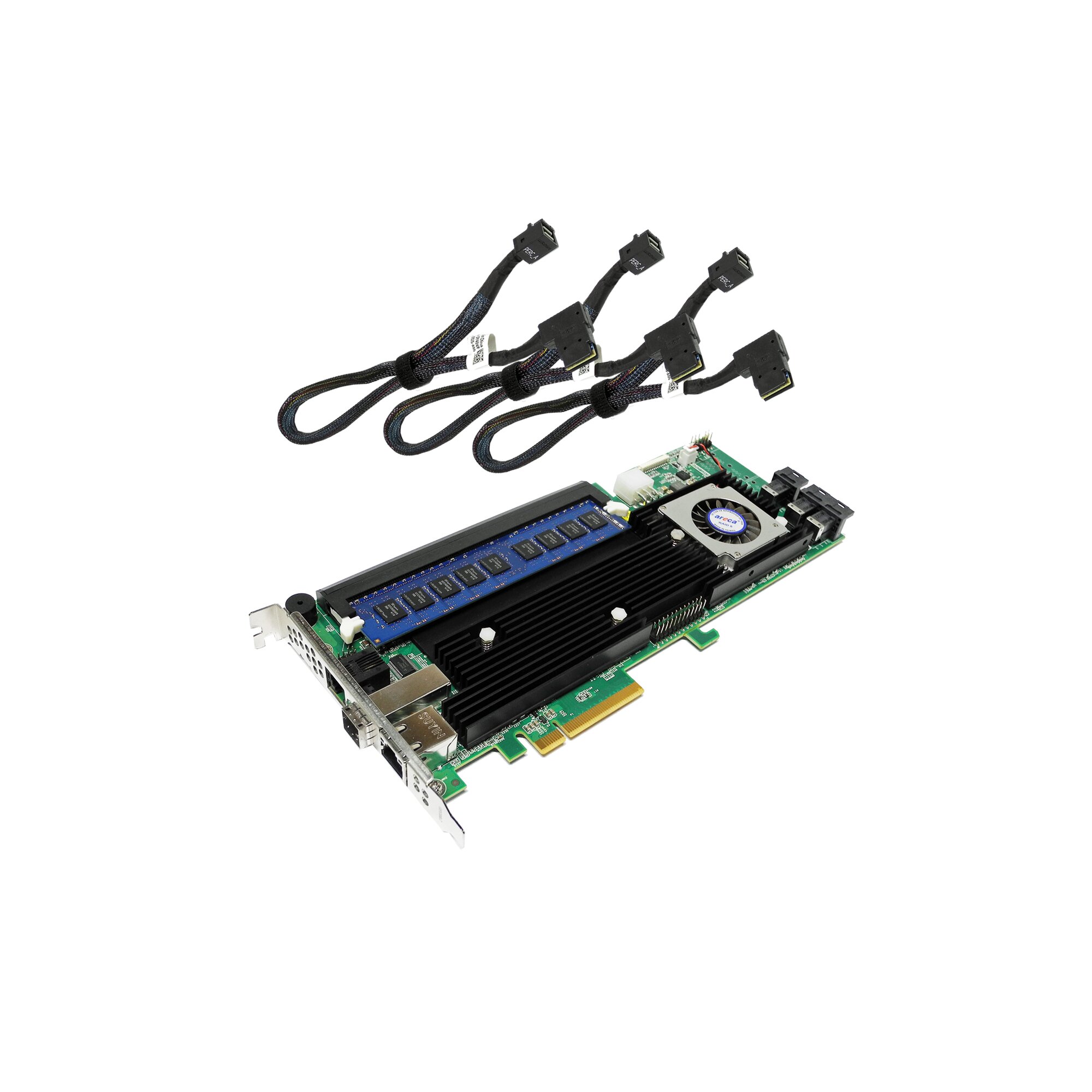 Areca ARC1883IX12 12Gb/s 8GB Cache SAS/SATA RAID Controller +3x SAS