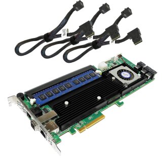 Areca ARC-1883IX-12 12Gb/s 8GB Cache SAS/SATA RAID Controller +3x SAS Kabel