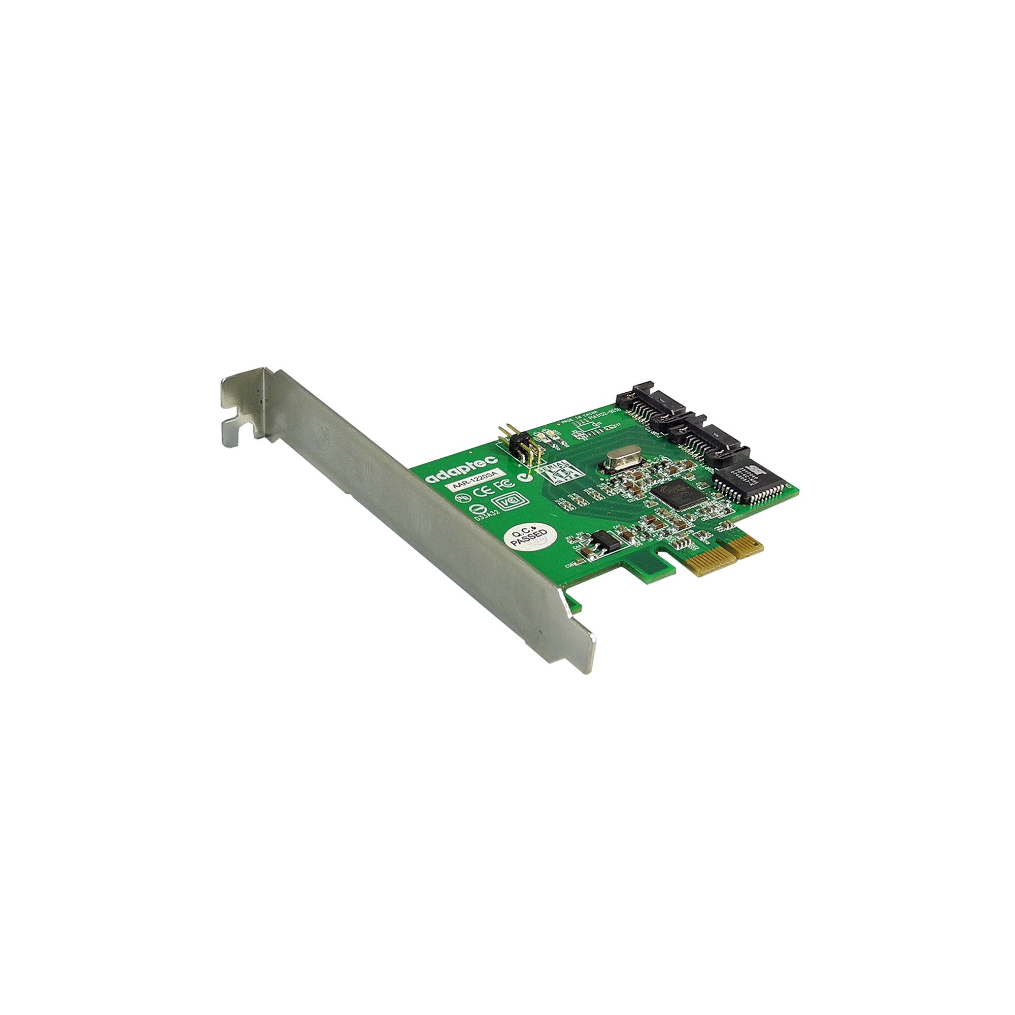 Adaptec AAR-1220SA 2-Port 3Gb PCIe x1 SATA RAID Controller PCA-00279-01-B