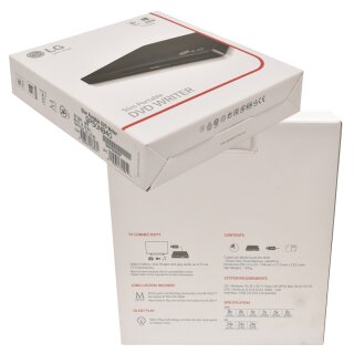 LG GP50NB40 USB Slim Portable DVD Writer 8x Laufwerk Brenner extern black new OVP MAC Win